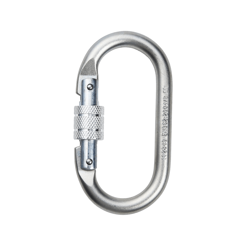 Carabiner Cruach Lock Scriú Galvanized 25KN
